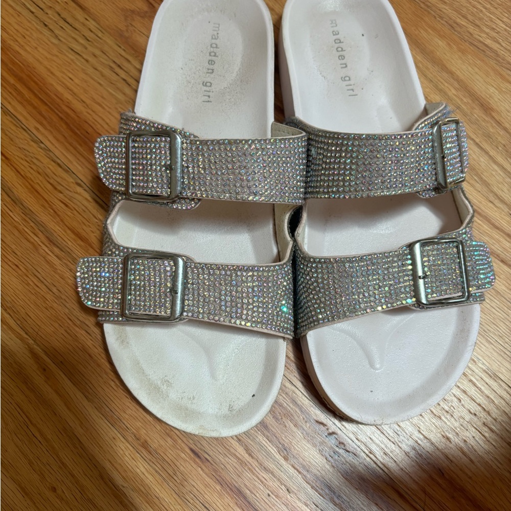 Pink sparkle sandals